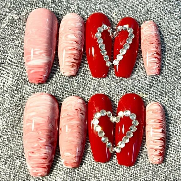 Piece of my heart gel pressons - Picture 5 of 11